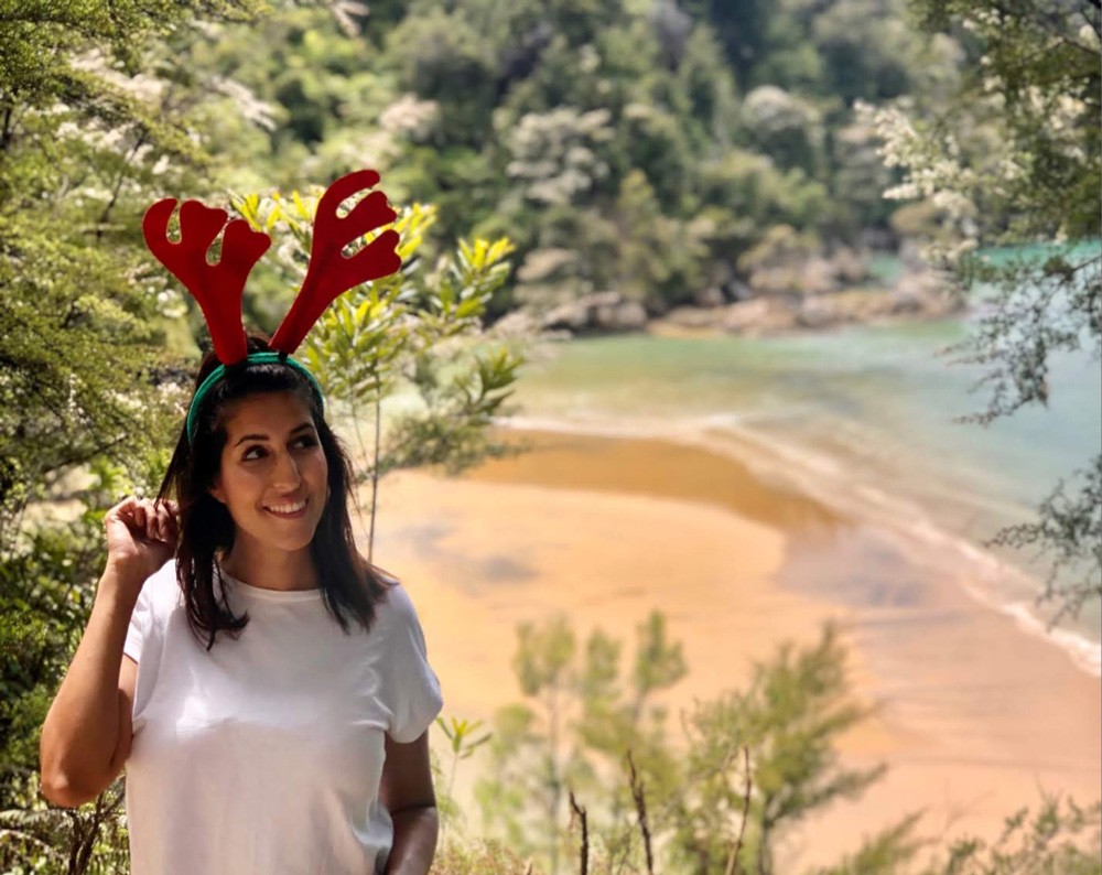 Chica Navidad en nueva Zelanda