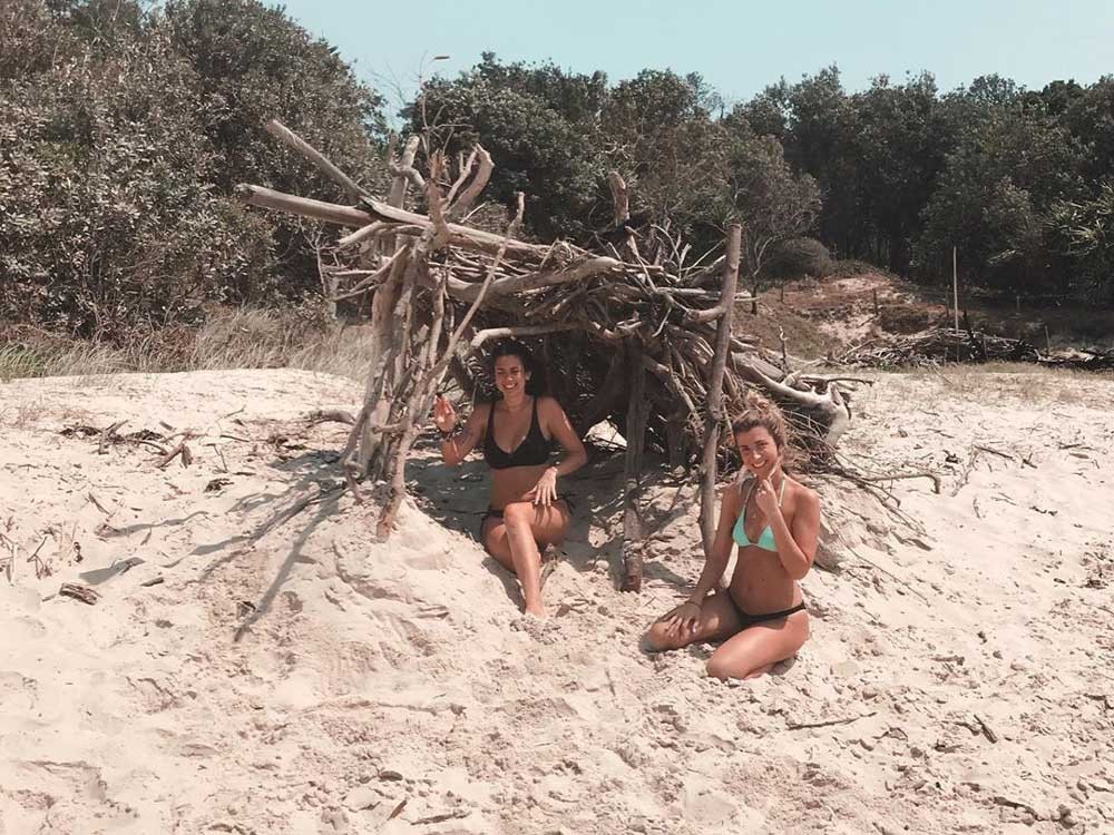 Amigas en la playa