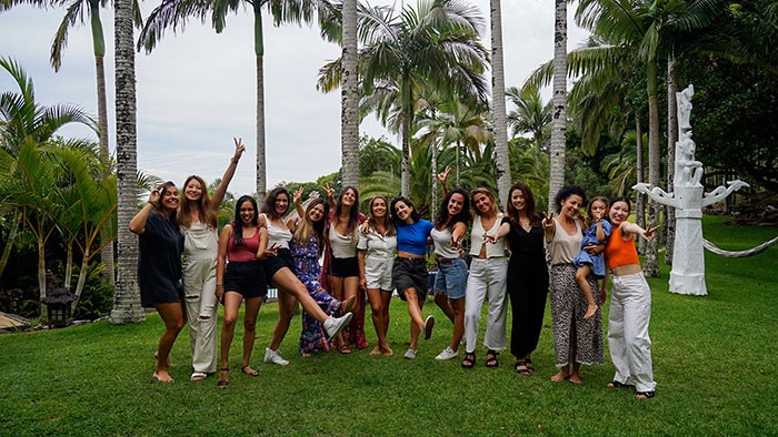 Las mujeres del equipo de Australia en Byron Bay