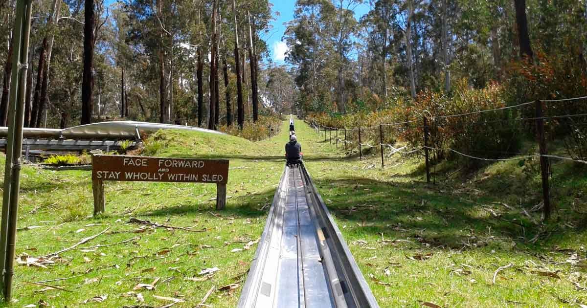 Giant slide in the capital of Australia, Canberra